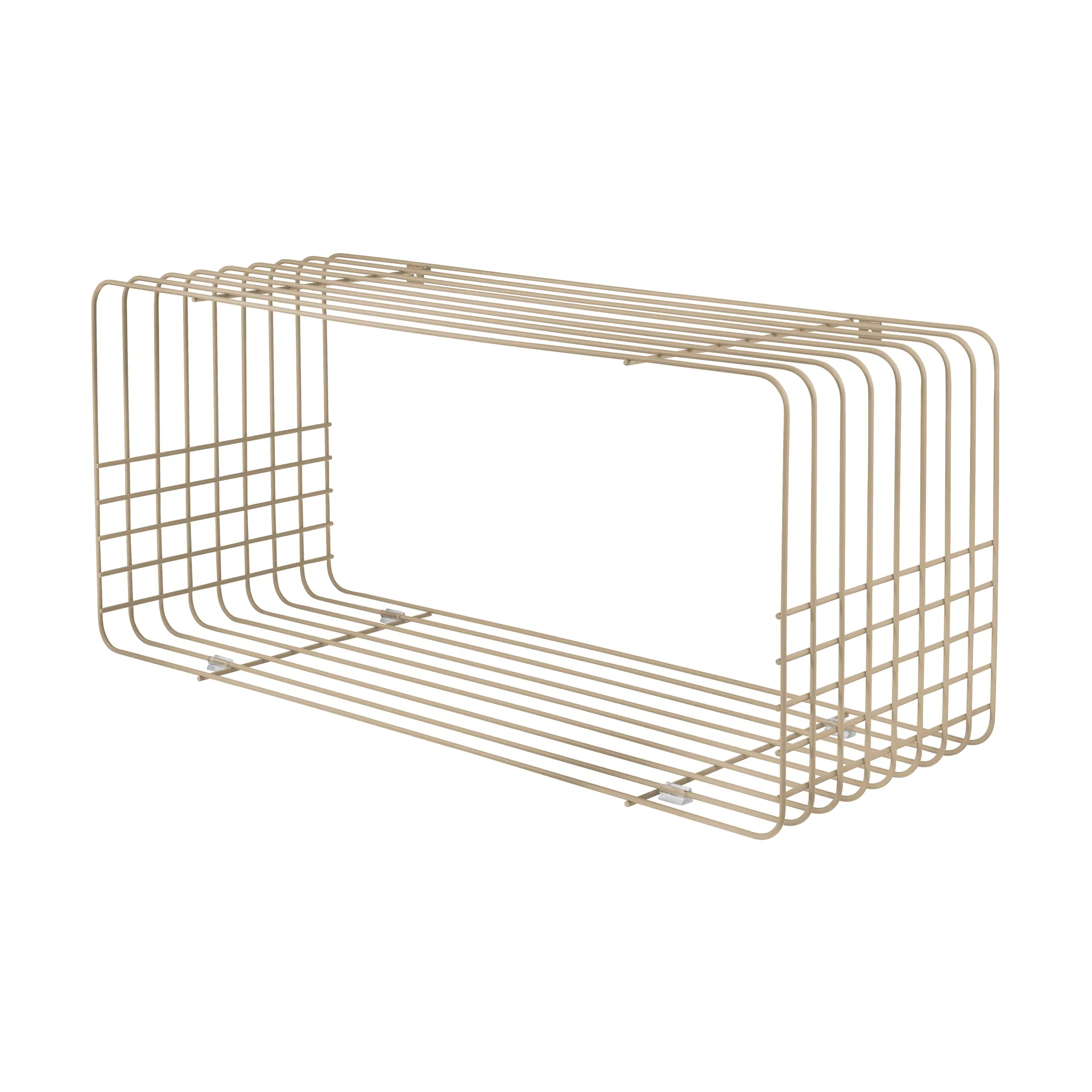 Wire shelf, Sand, 31x70x26 cm Mette Ditmer