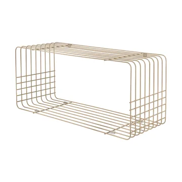 Wire shelf - Sand, 31x70x26 cm - Mette Ditmer