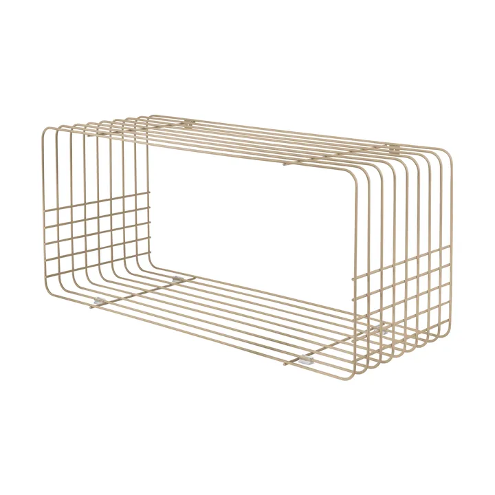 Wire shelf - Sand, 31x70x26 cm - Mette Ditmer