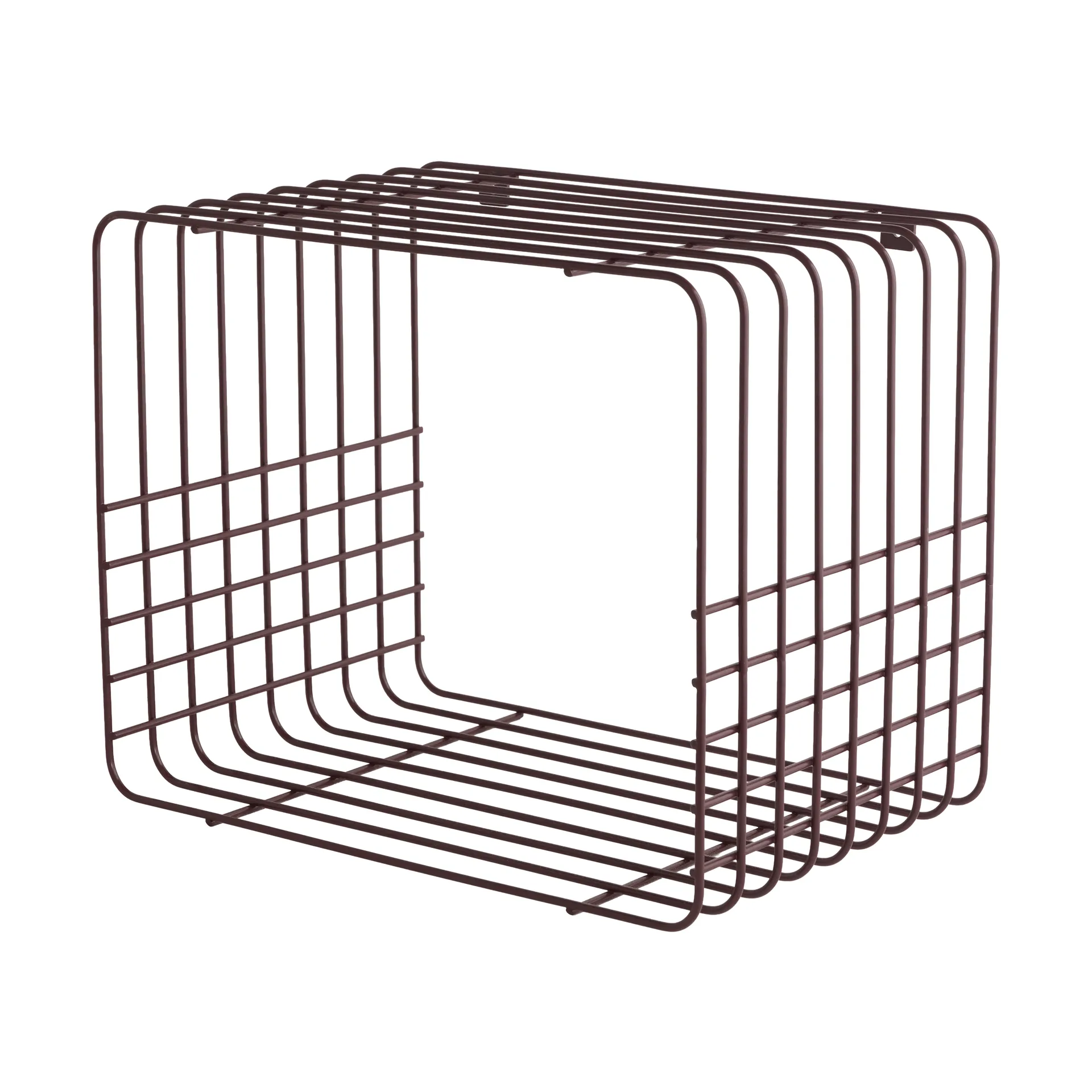 Wire shelf, Short, red, 26x38x30.5 cm Mette Ditmer