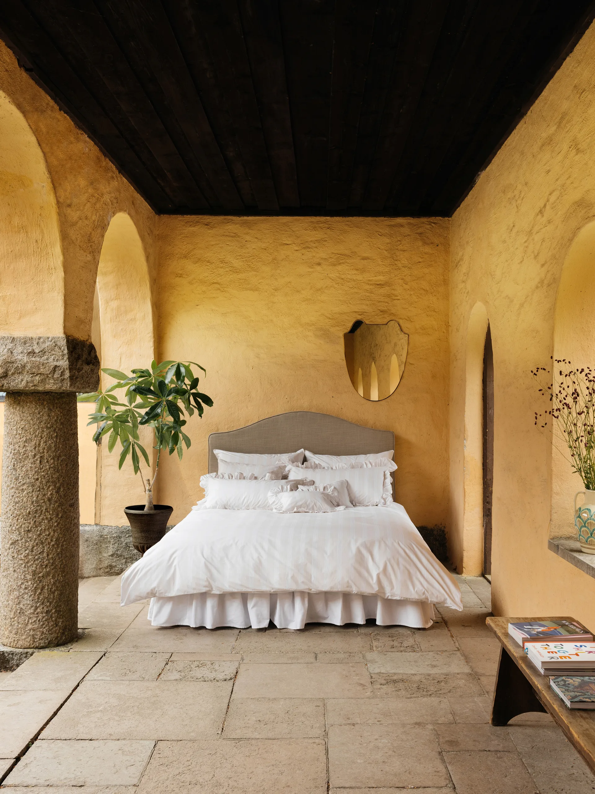 Camicia duvet cover, Beige, 220x220 cm Mille Notti