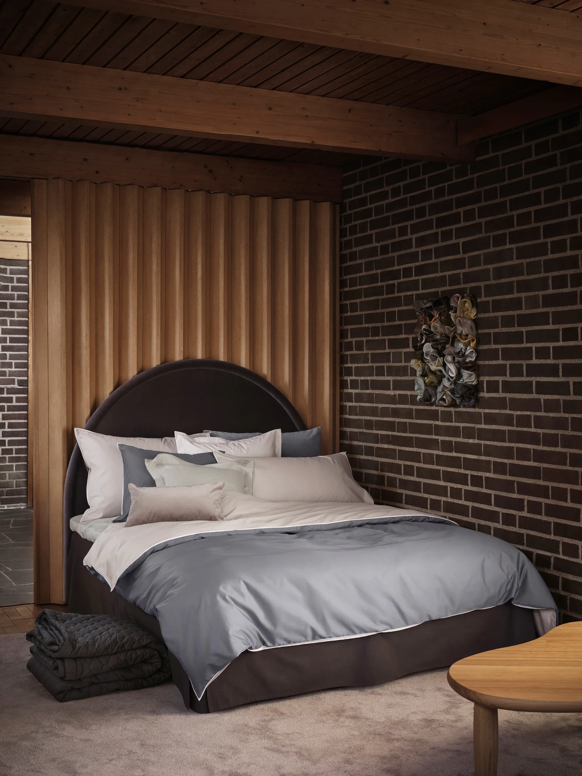 Duetto duvet cover, grey, 150x210 cm Mille Notti