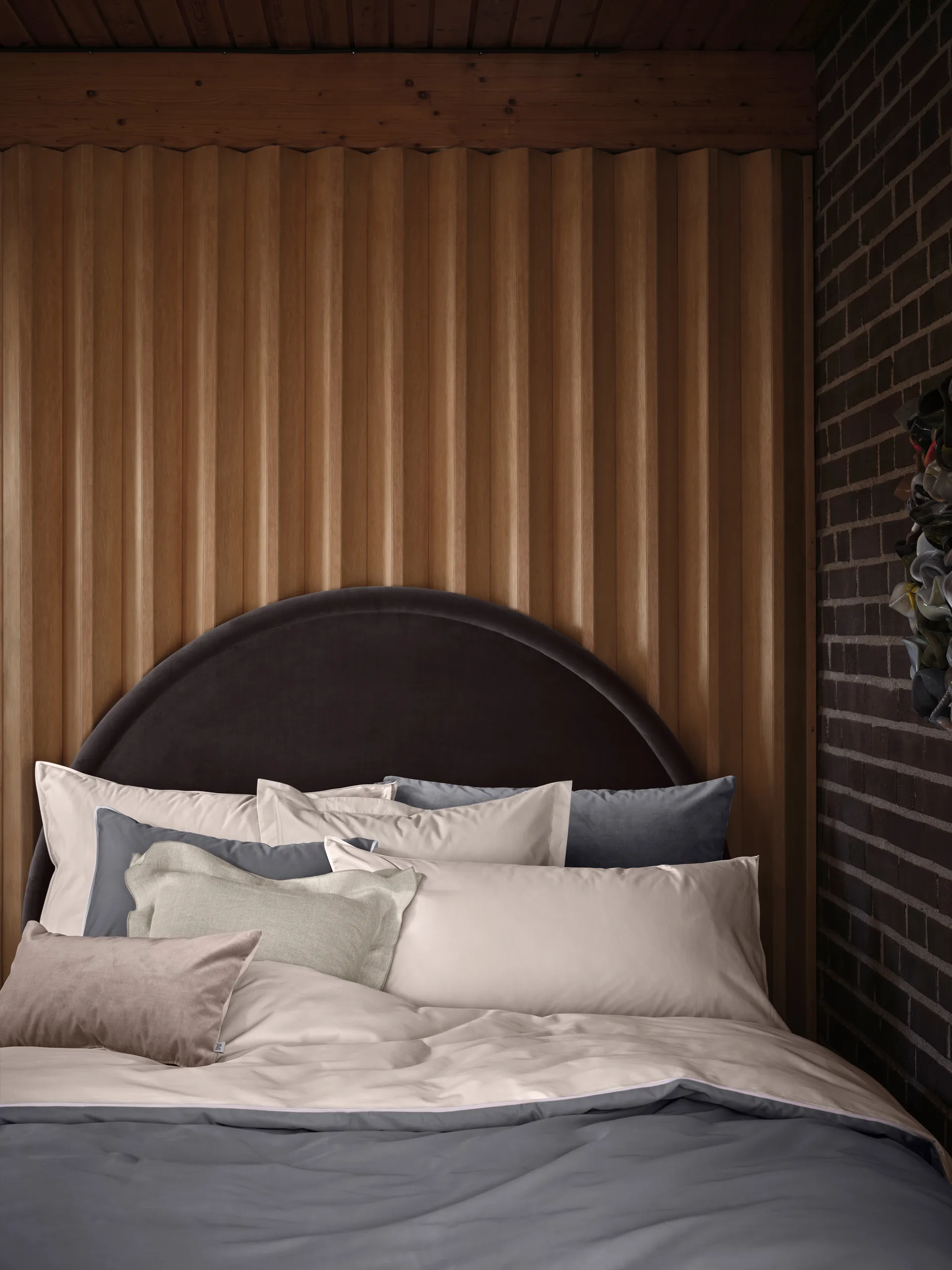 Duetto duvet cover, grey, 150x210 cm Mille Notti