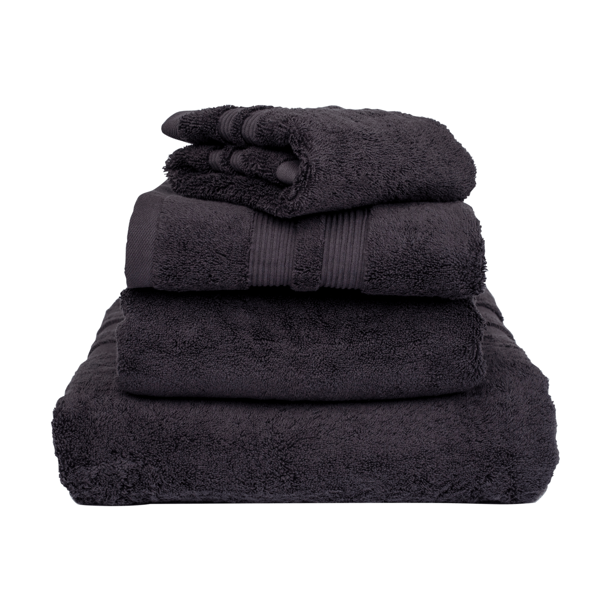 Mille Notti Fontana towel EKO Anthracite, 50x70 cm | Scandinavian Design | Bath towels | Grey