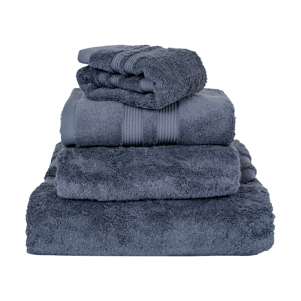 Mille Notti Fontana towel EKO Dark blue, 30x50 cm | Scandinavian Design | Bath towels | Blue
