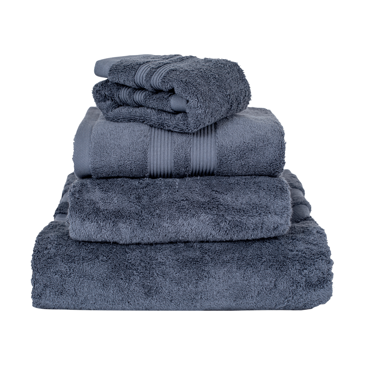 Mille Notti Fontana towel EKO Dark blue, 70x140 cm | Scandinavian Design | Bath towels | Blue