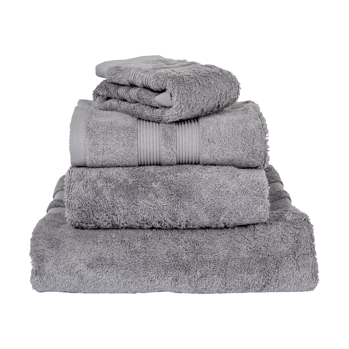 Mille Notti Fontana towel EKO Grey, 50x70 cm | Scandinavian Design | Bath towels | Grey