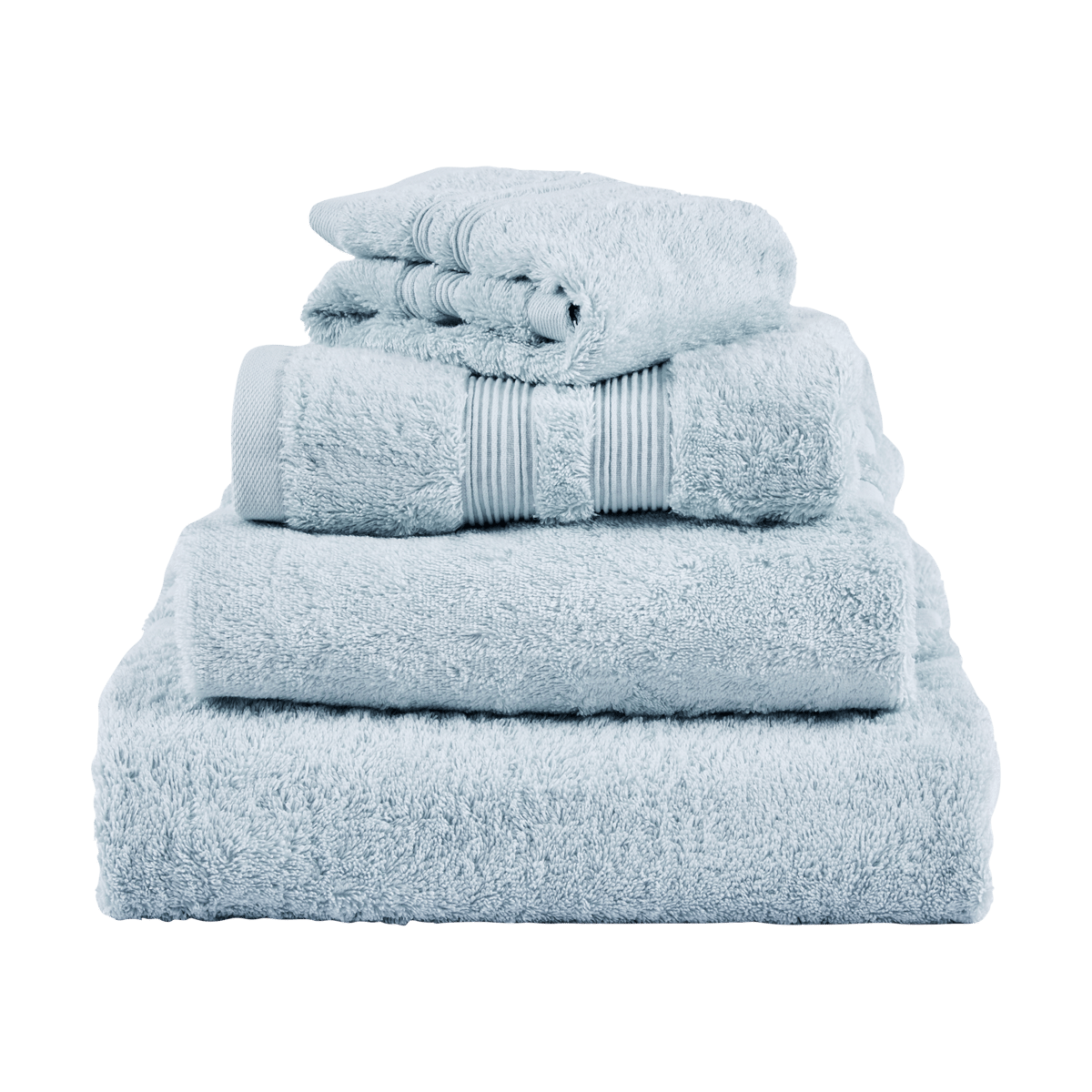 Mille Notti Fontana towel EKO Ice blue, 100x150 cm | Scandinavian Design | Bath towels | Blue