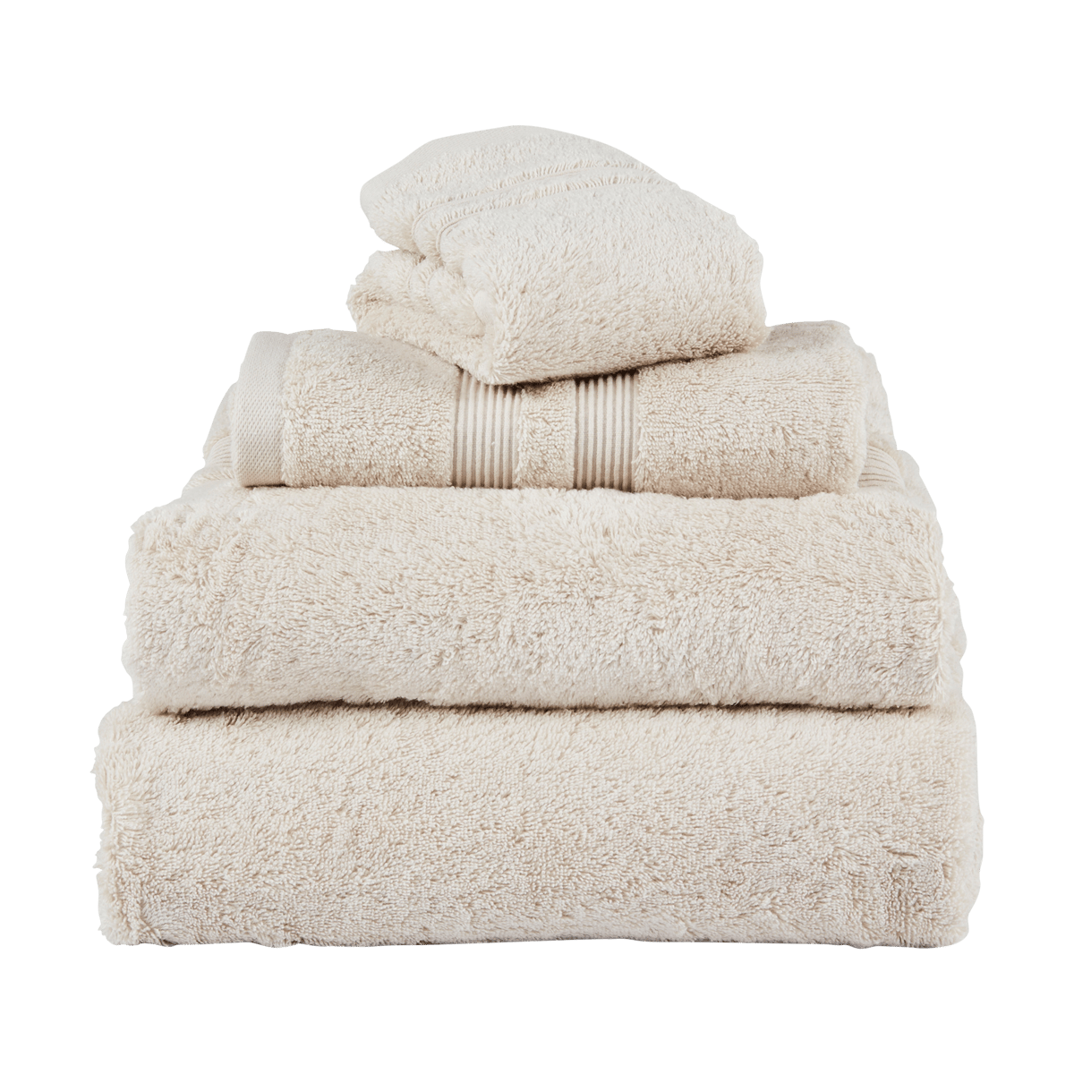 Mille Notti Fontana towel EKO Ivory, 50x70 cm | Scandinavian Design | Bath towels | White