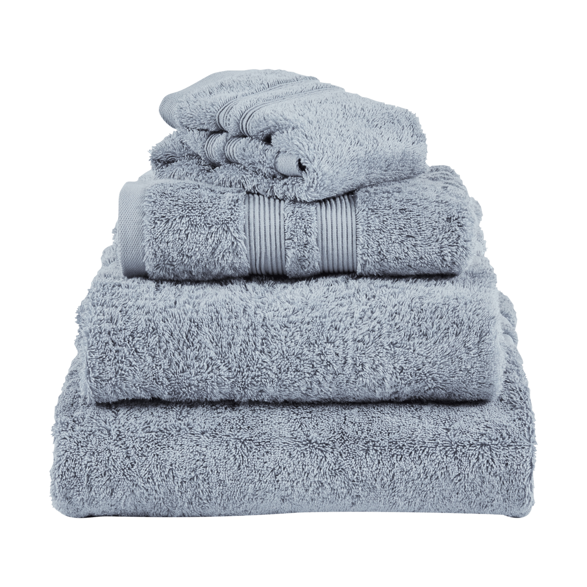 Mille Notti Fontana towel EKO Light blue, 50x70 cm | Scandinavian Design | Bath towels | Blue