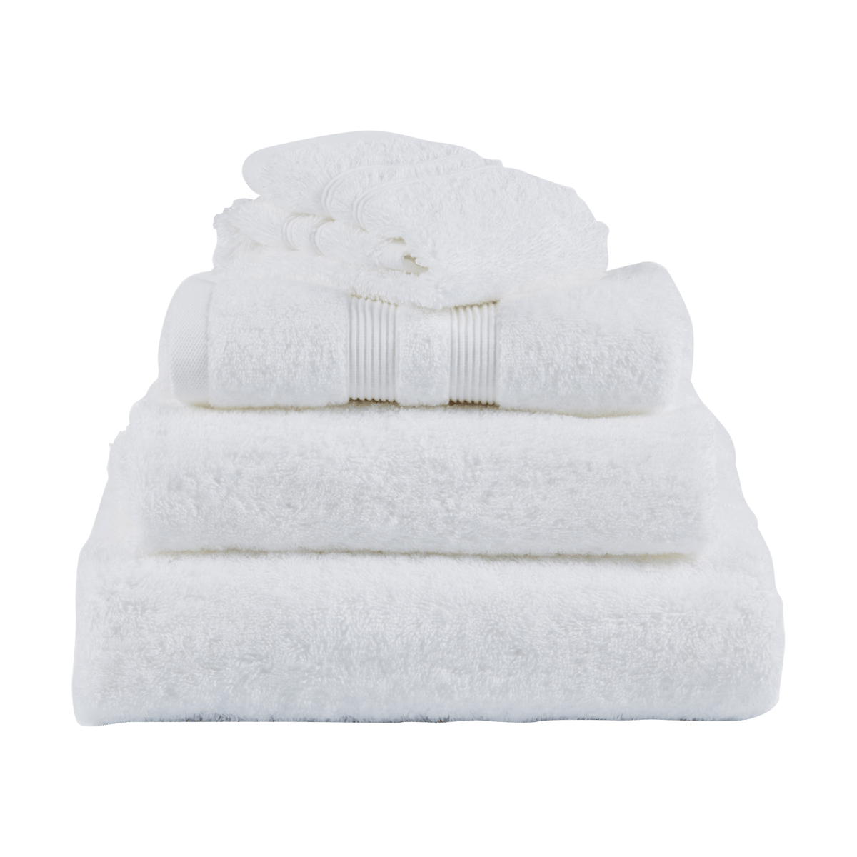Mille Notti Fontana towel EKO White, 50x70 cm | Scandinavian Design | Bath towels | White