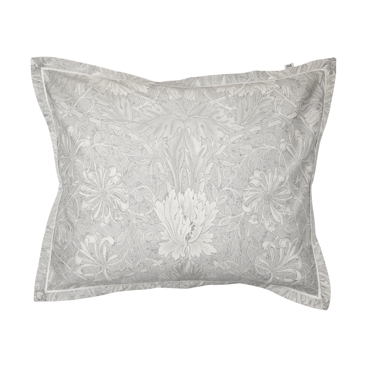Mille Notti Honeysuckle & Tulip pillowcase Grey, 50x60 cm