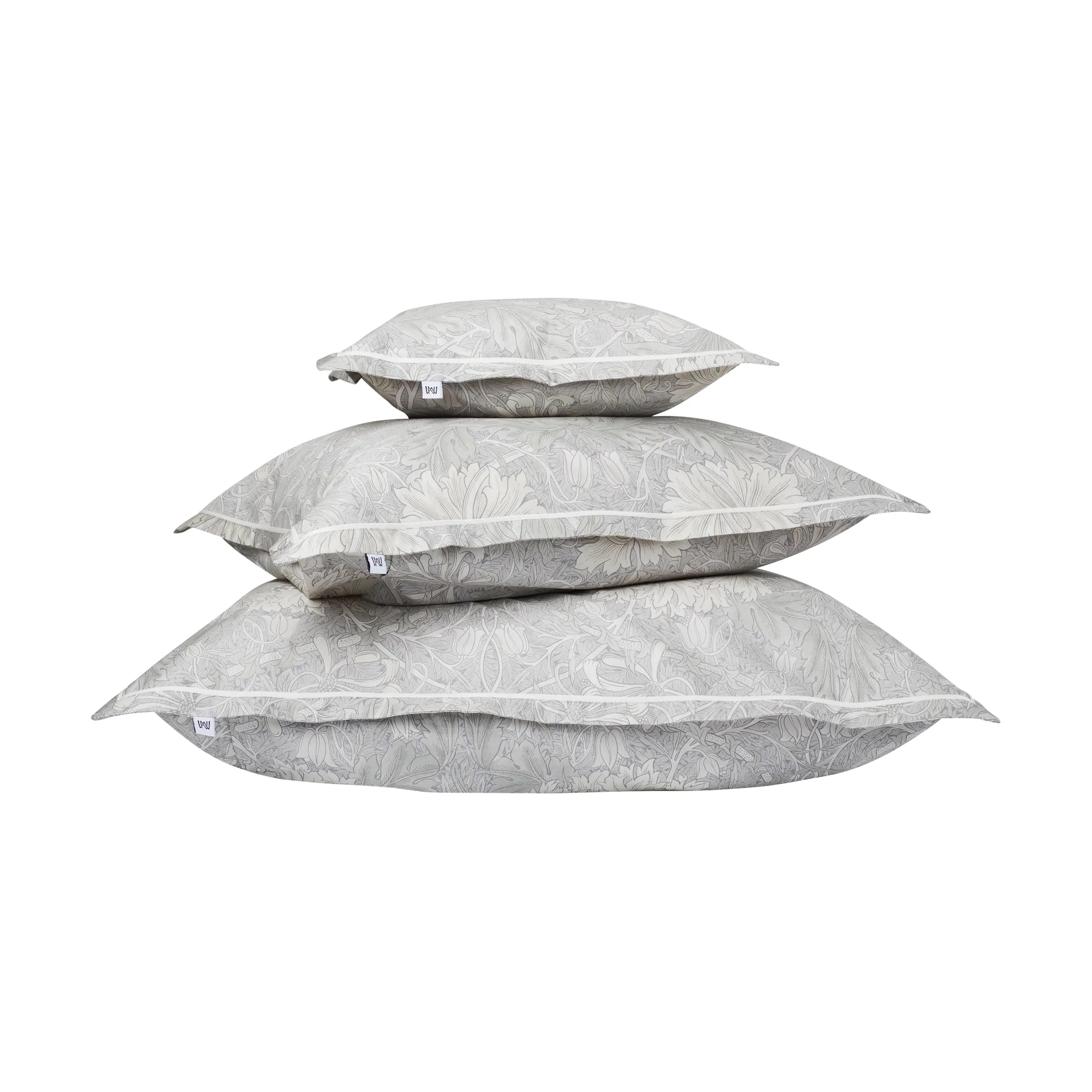 Honeysuckle & Tulip pillowcase, Grey, 50x60 cm Mille Notti