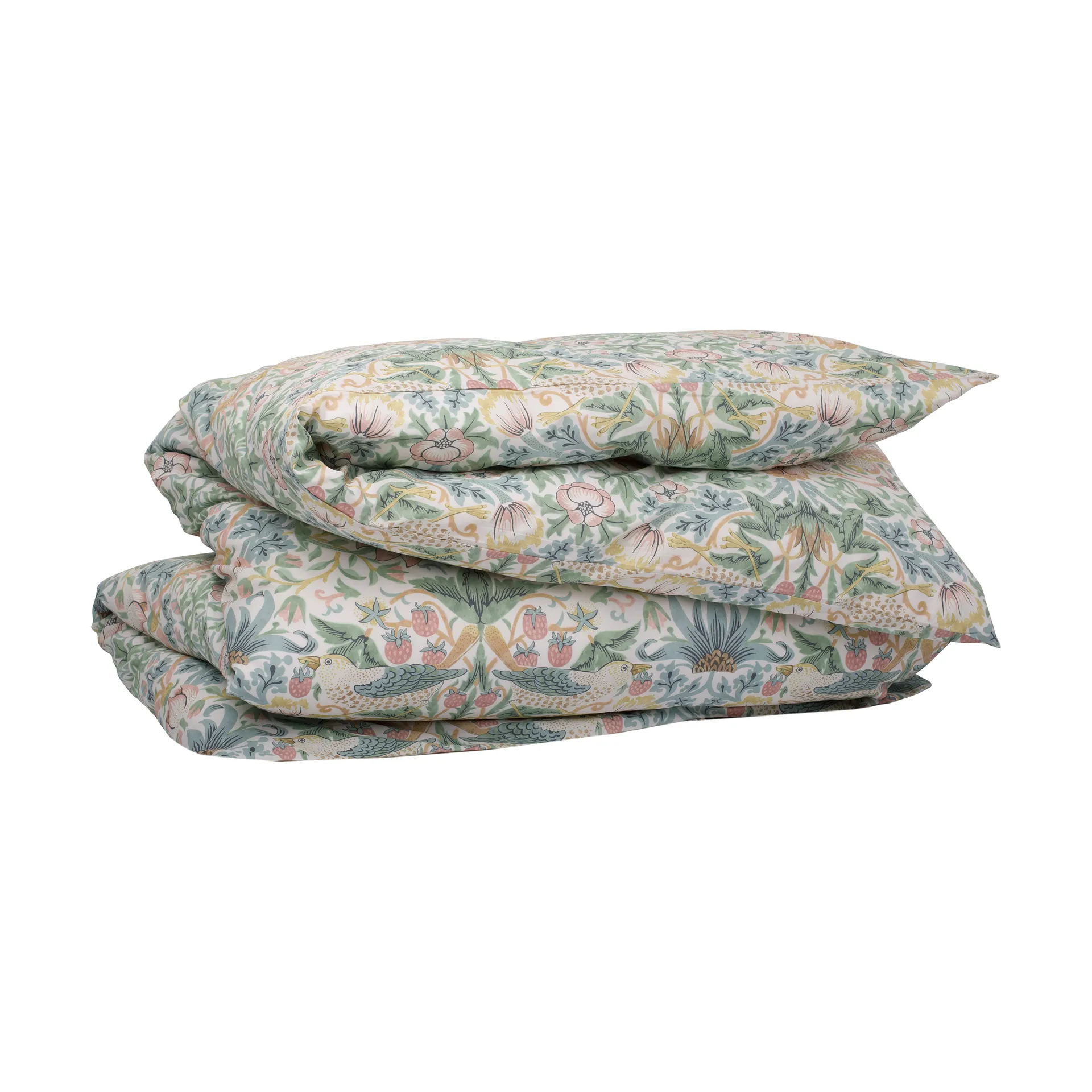 Morris & Co. Strawberry Thief Duvet cover, Green, 150x210 cm Mille Notti