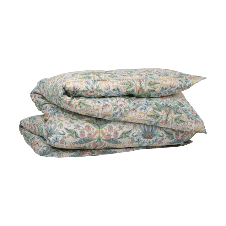 Morris & Co. Strawberry Thief Duvet cover - Green, 150x210 cm - Mille Notti