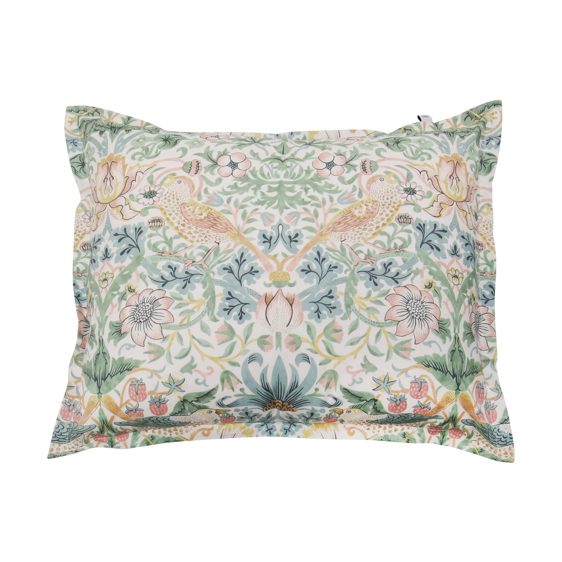 Morris & Co. Strawberry Thief Pillowcase, Green, 50x60 cm Mille Notti