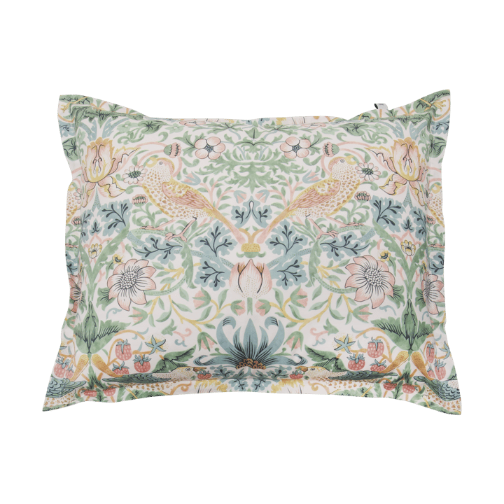 Morris & Co. Strawberry Thief Pillowcase - Green, 50x60 cm - Mille Notti