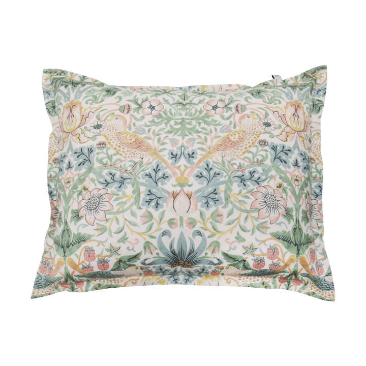 Morris & Co. Strawberry Thief Pillowcase - Green, 50x60 cm - Mille Notti