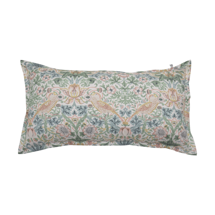 Morris & Co. Strawberry Thief Pillowcase - Green, 50x90 cm - Mille Notti