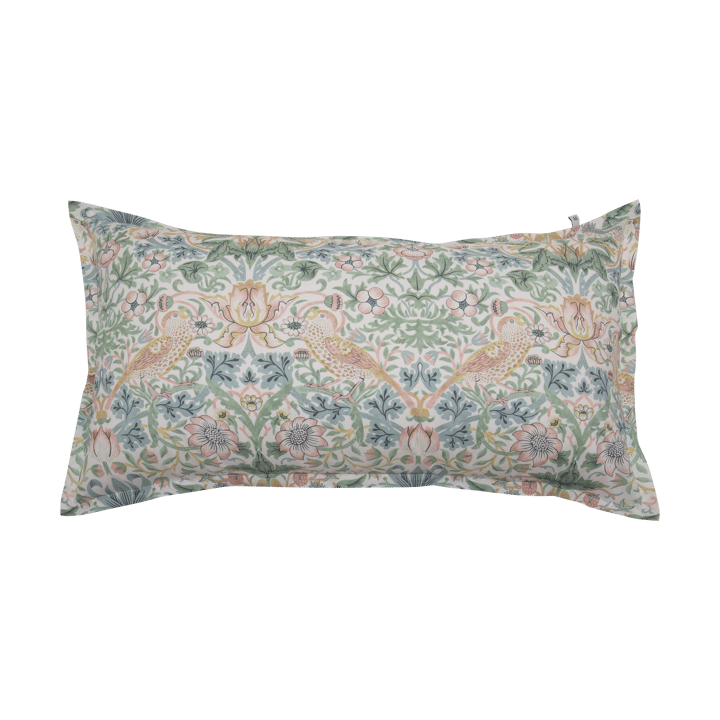 Morris & Co. Strawberry Thief Pillowcase - Green, 50x90 cm - Mille Notti