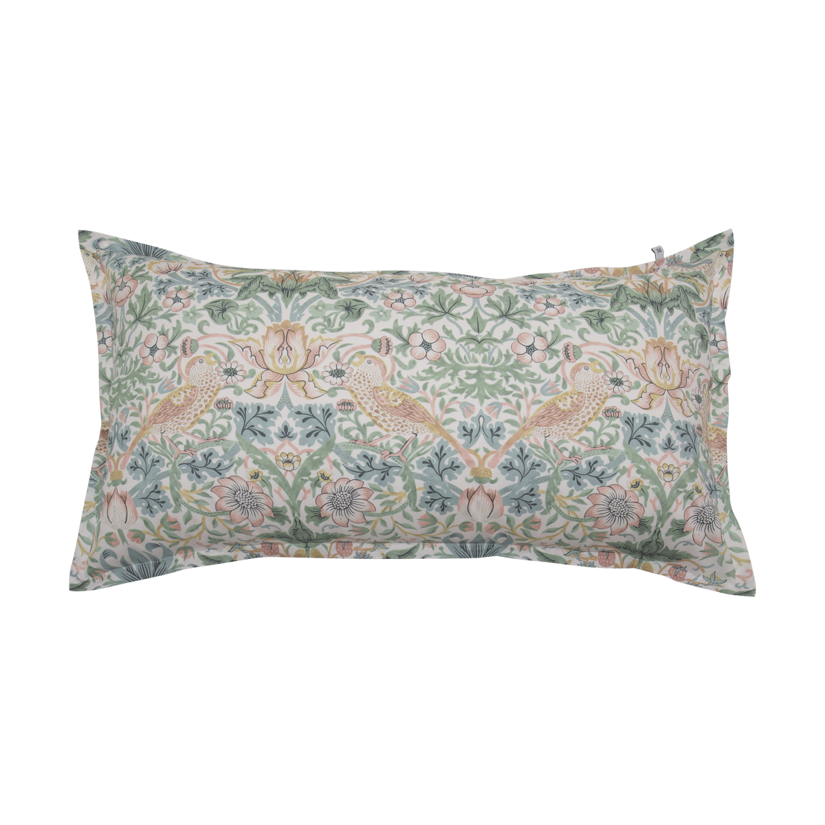 Mille Notti Morris & Co. Strawberry Thief Pillowcase Green, 50x90 cm
