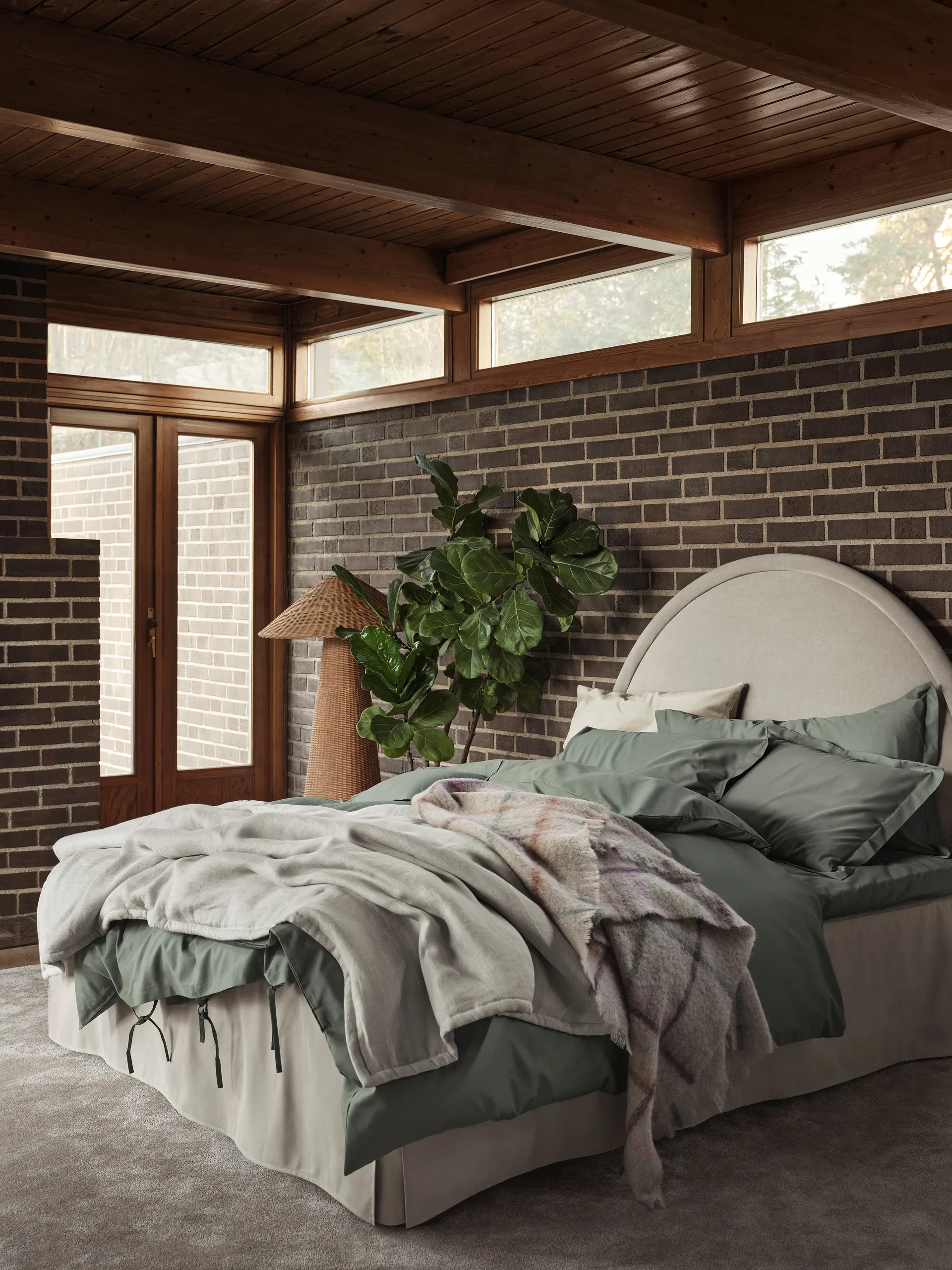 Napoli bed skirt, Sand, 180x220x52 cm Mille Notti