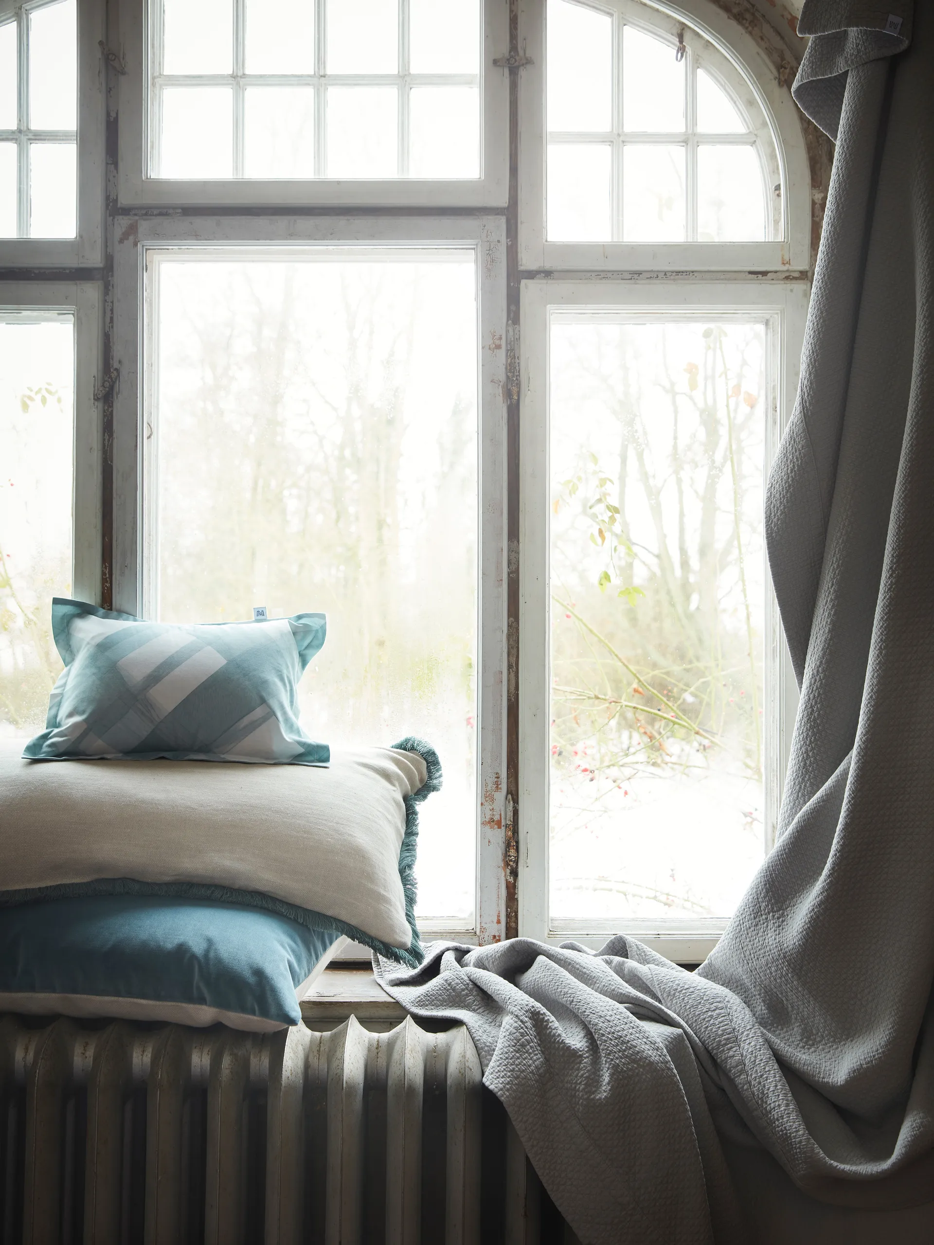 Pienza pillowcase, Beige-green, 50x50 cm Mille Notti