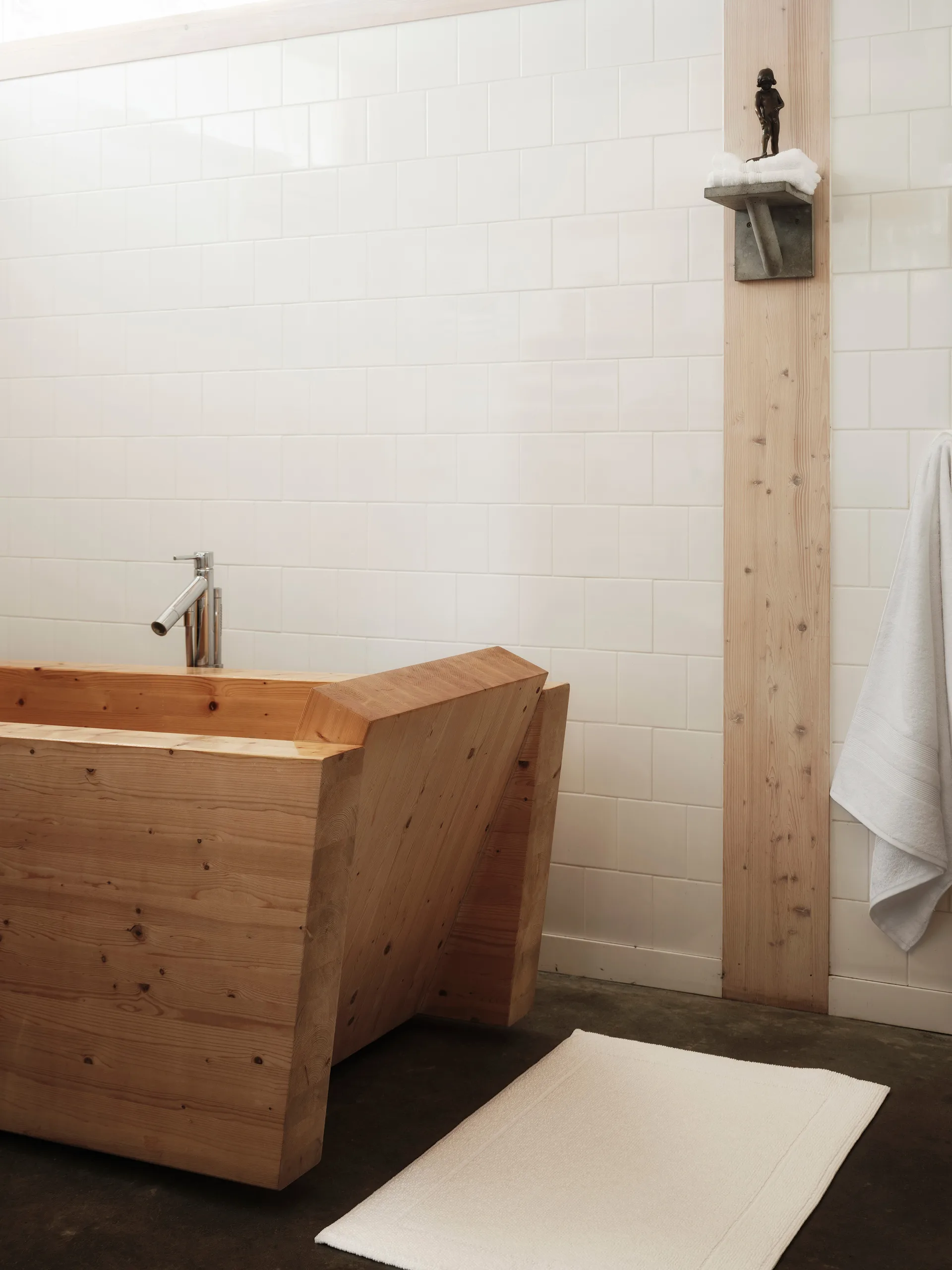 Portofino bathroom rug , White, 60x90 cm Mille Notti