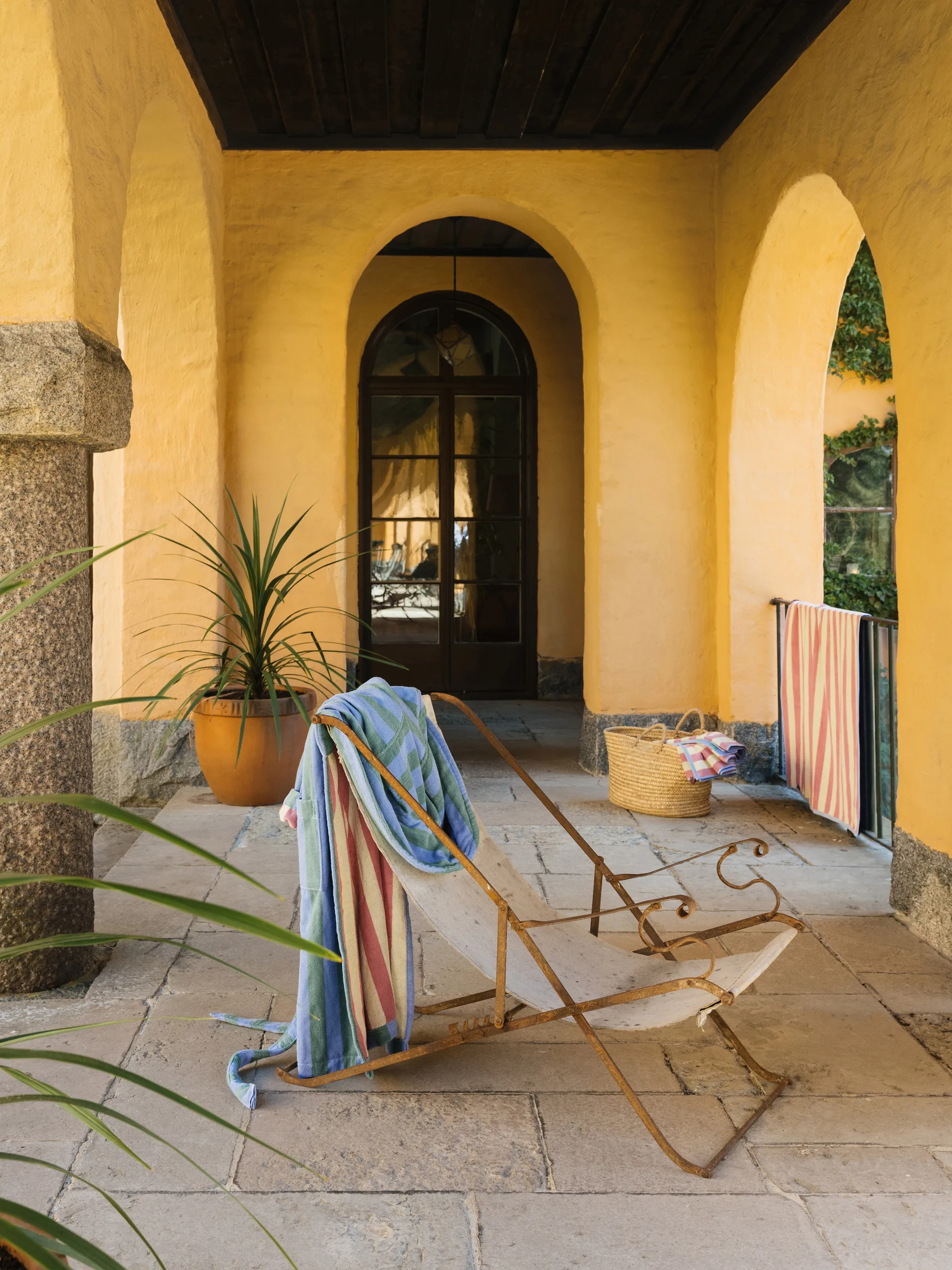 Positano beach towel 100x180 cm, Light blue Mille Notti