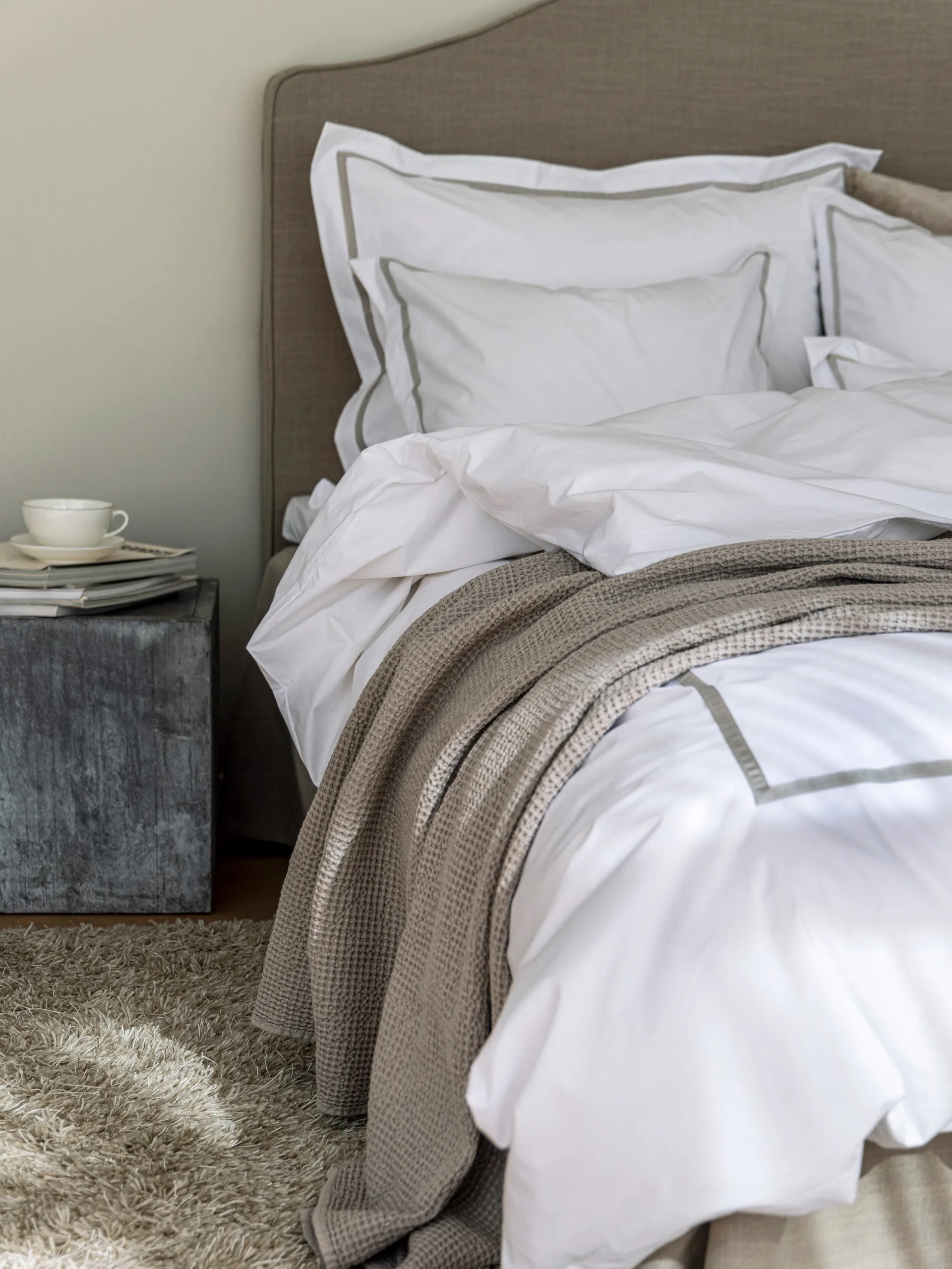 Riposo Bedspread, Stone, 260x260 cm Mille Notti