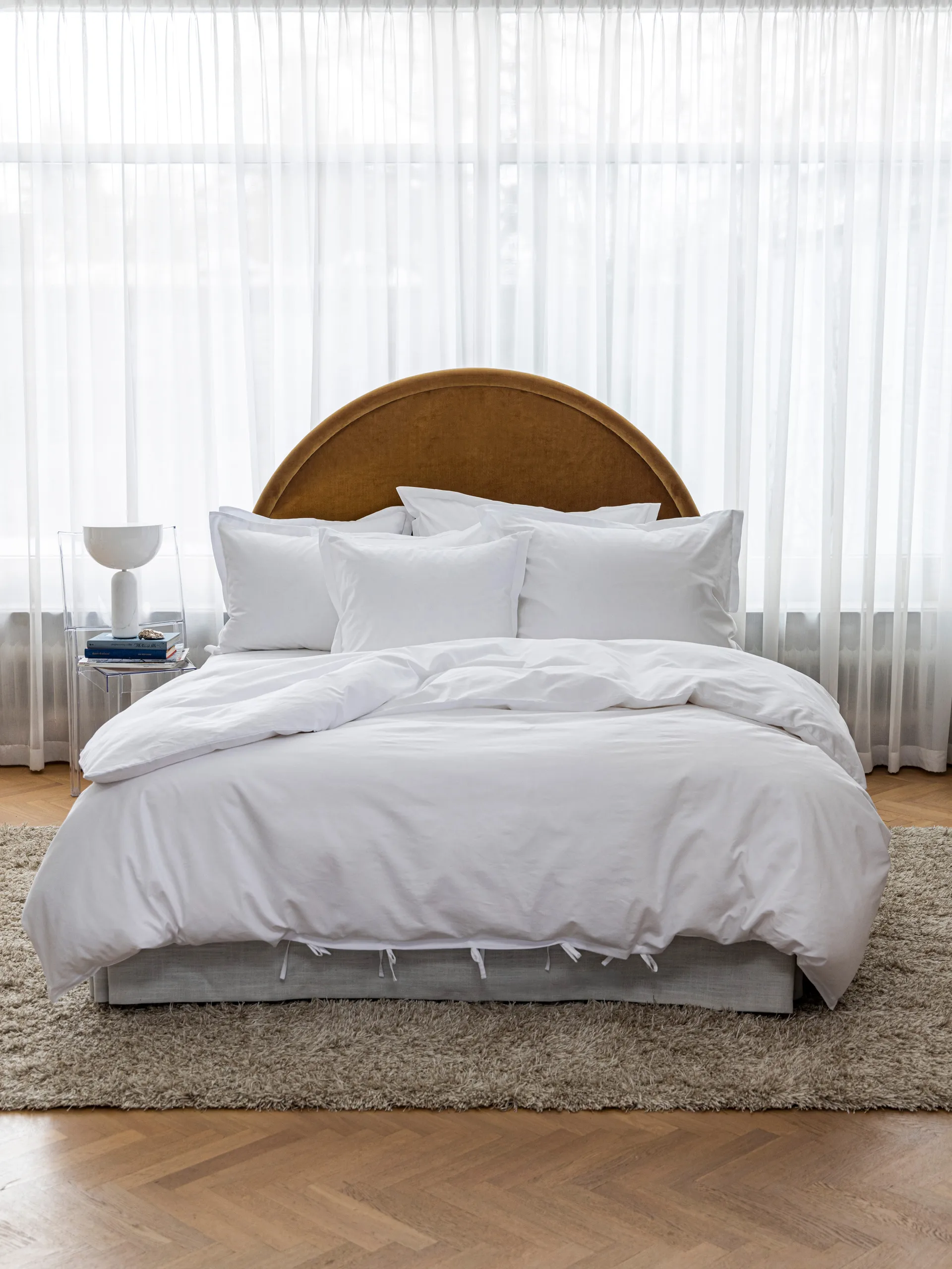 Satina duvet cover EKO, White, 220x220 cm Mille Notti