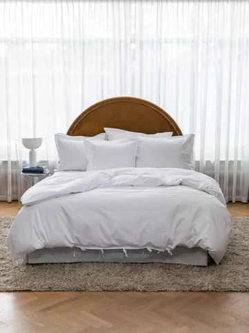 Satina duvet cover EKO - White, 220x220 cm - Mille Notti