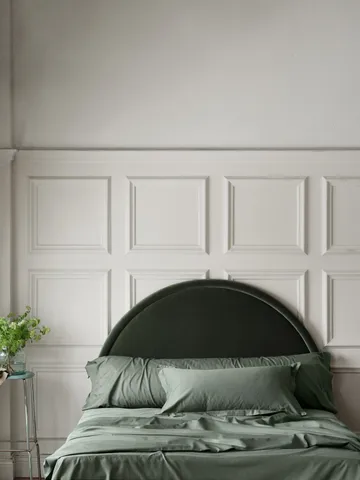 Satina duvet cover - Green, 150x210 cm - Mille Notti