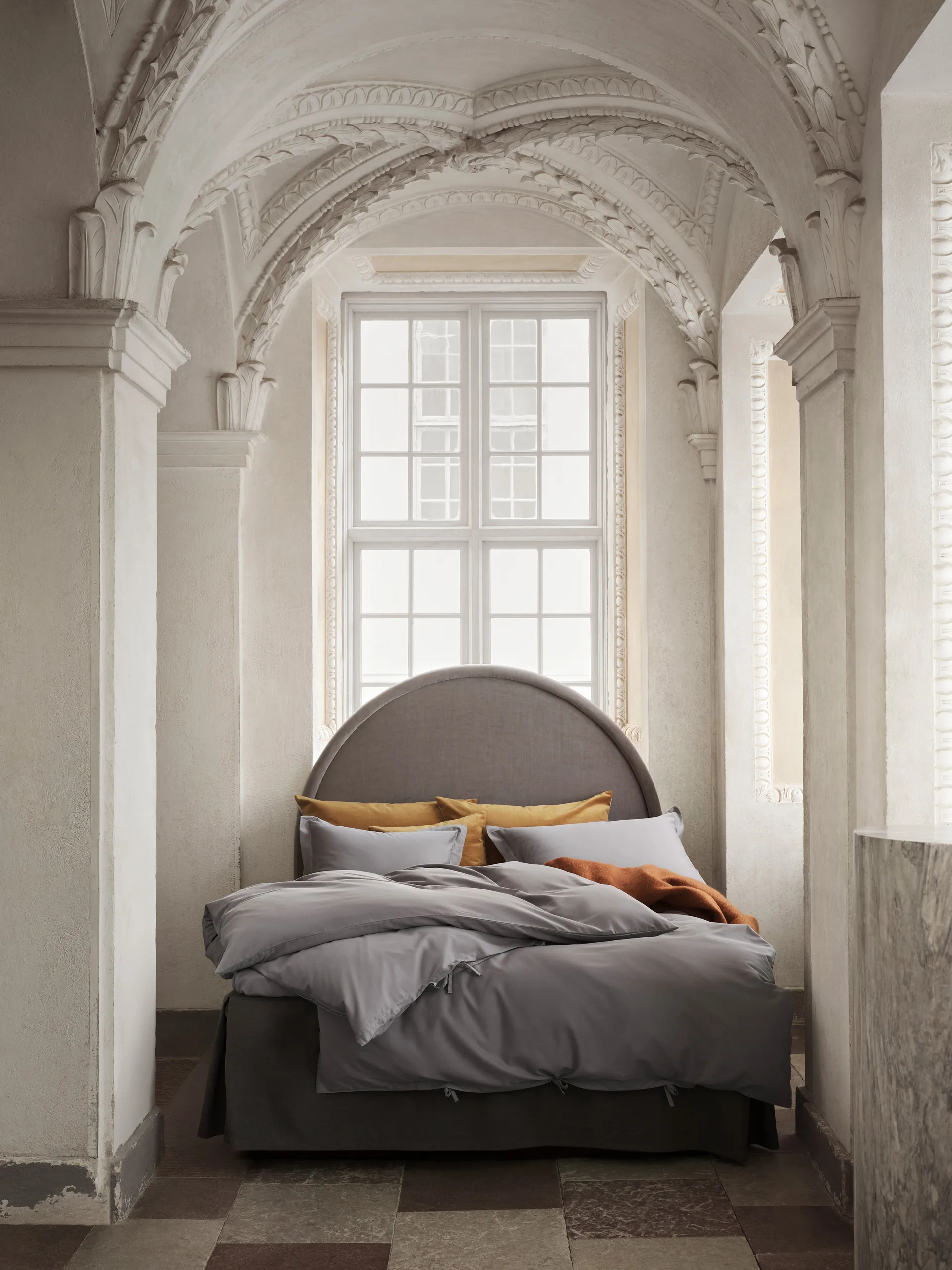 Satina duvet cover, Grey, 150x210 cm Mille Notti