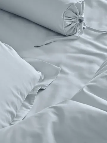 Satina duvet cover - Light blue, 220x220 cm - Mille Notti