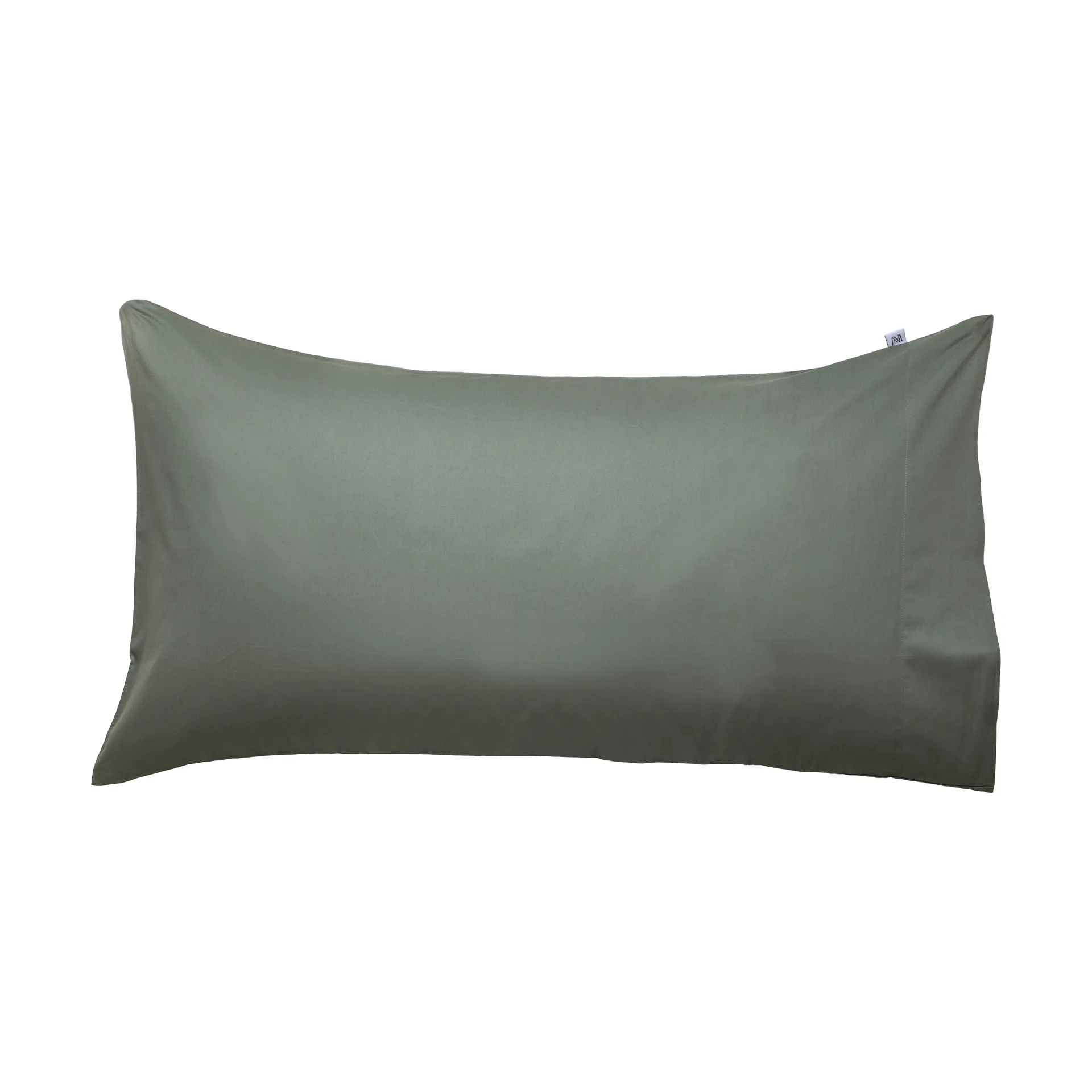 Satina plain pillowcase, Green, 50x90 cm Mille Notti