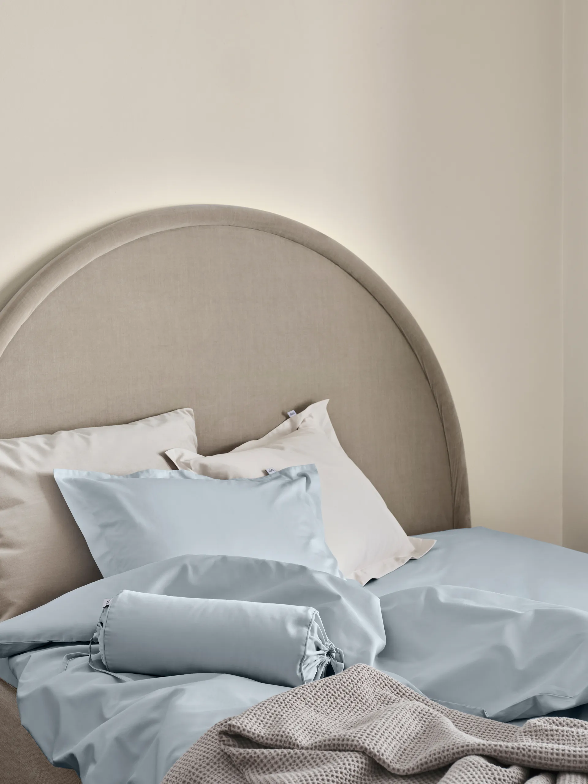 Satina plain pillowcase, Light blue, 50x60 cm Mille Notti