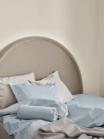 Satina plain pillowcase - Light blue, 50x60 cm - Mille Notti