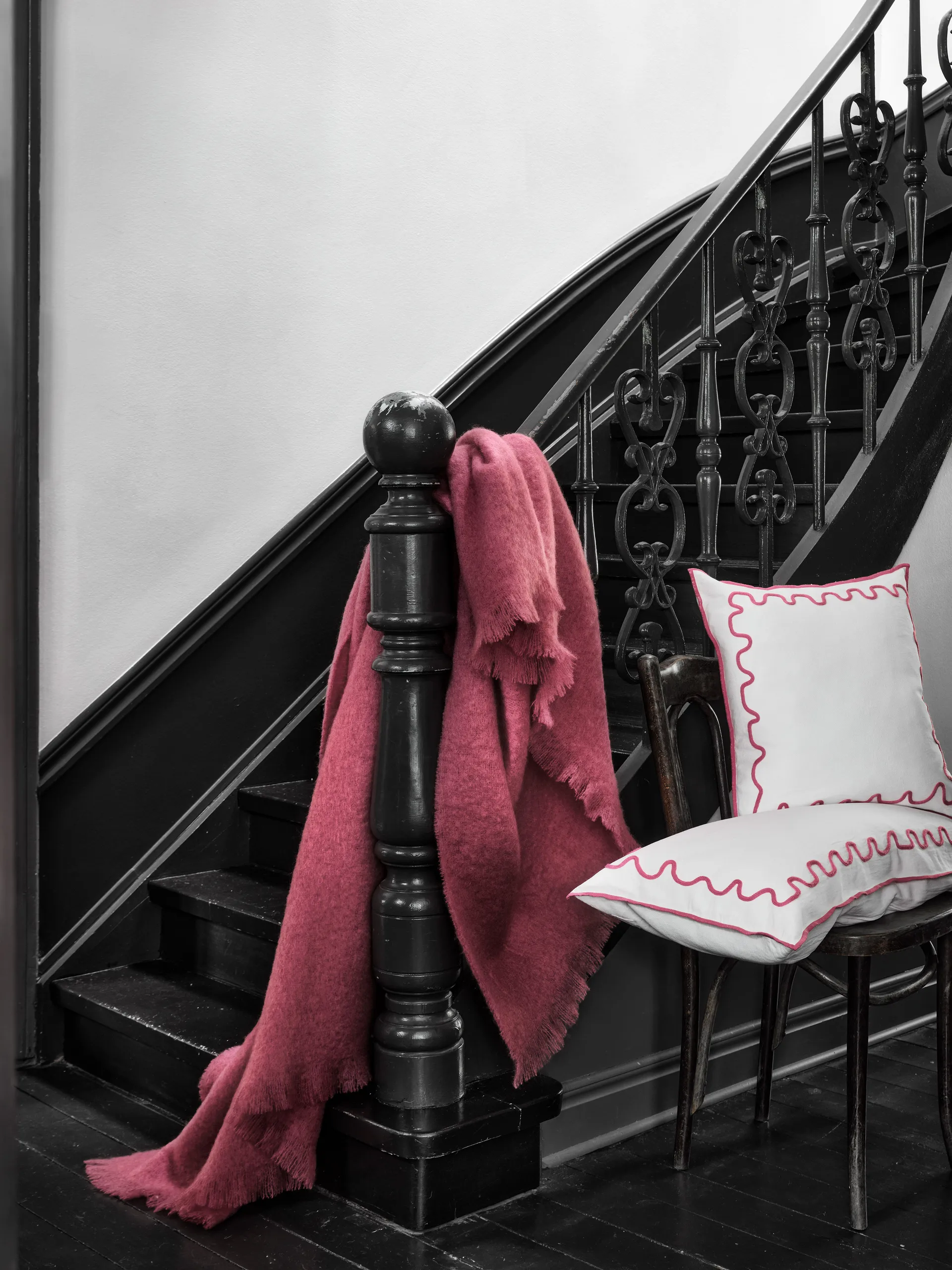 Senzo throw 140x200 cm, Pink Mille Notti