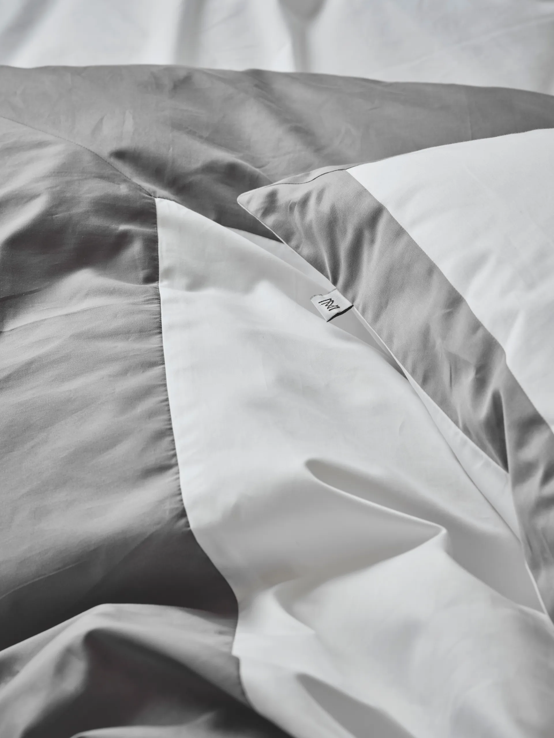 Sobrio duvet cover, Grey, 220x220 cm Mille Notti