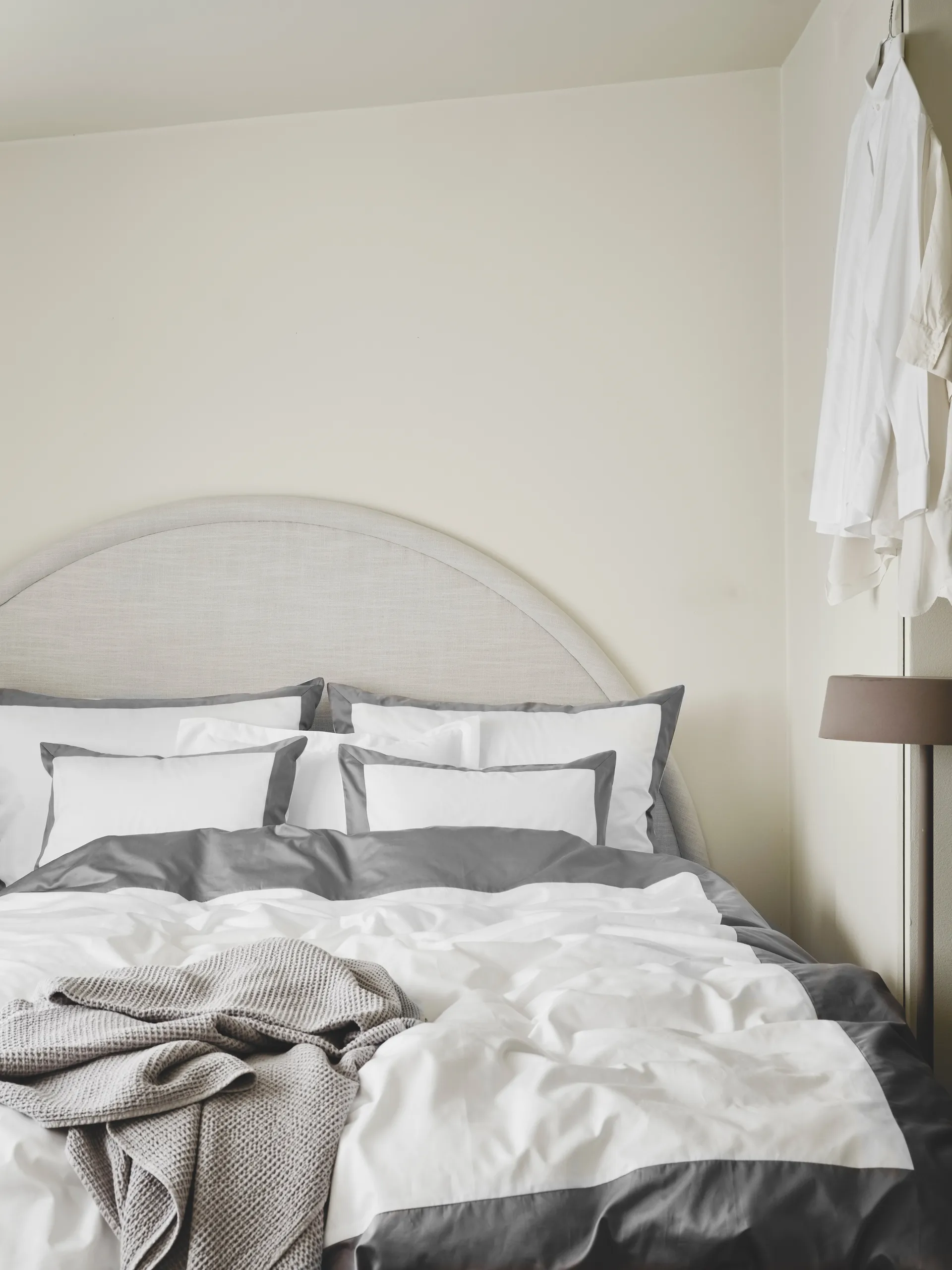 Sobrio duvet cover, Grey, 220x220 cm Mille Notti