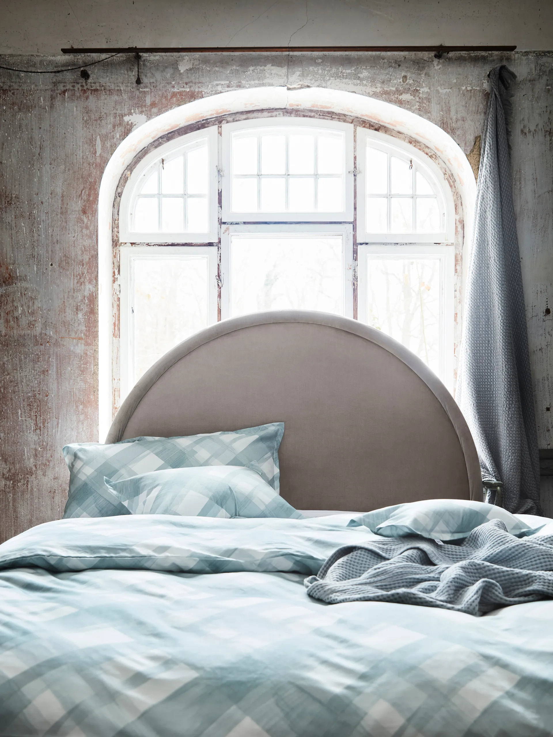 Spazzola duvet cover, Aqua, 220x220 cm Mille Notti