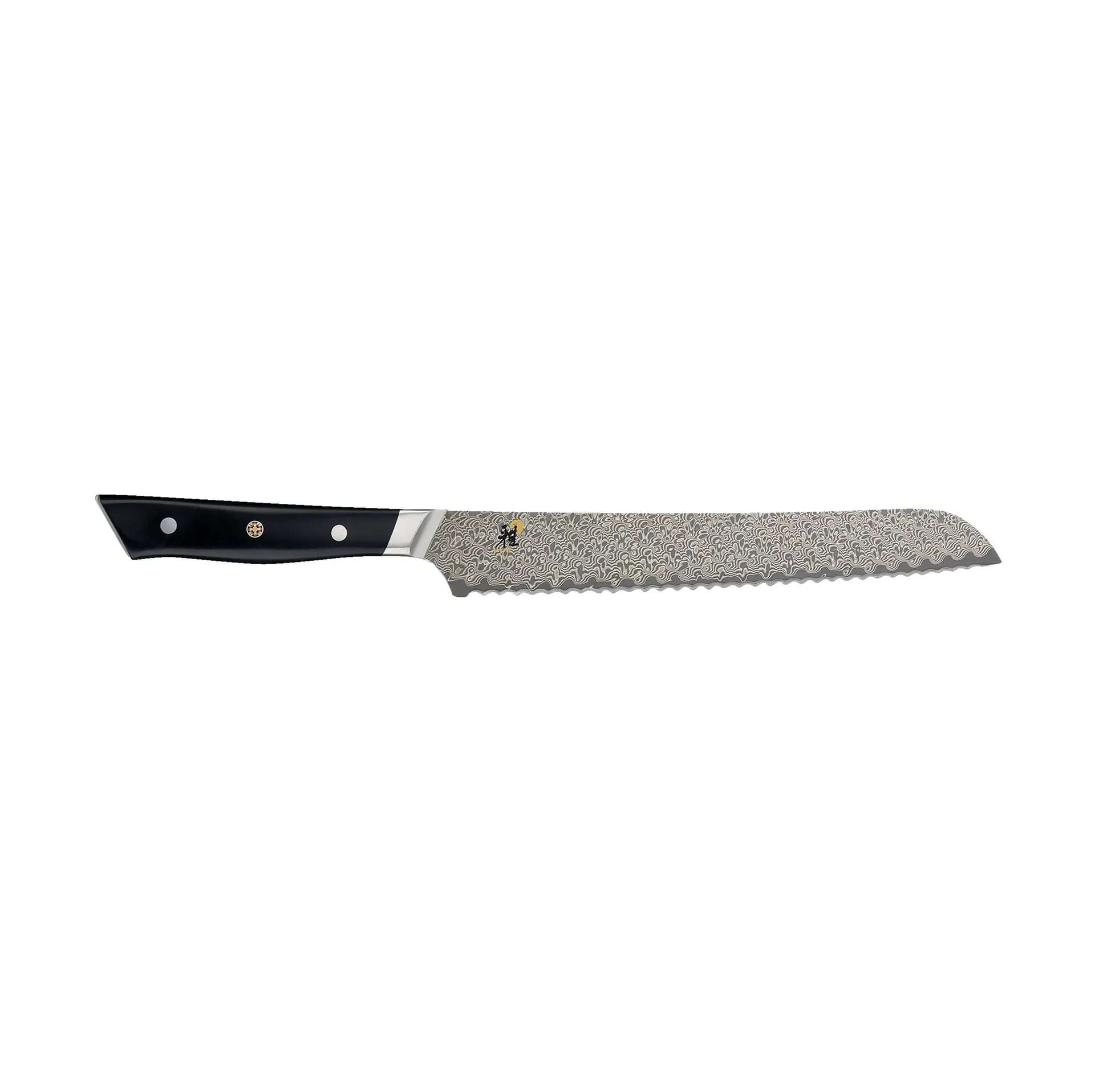 Hibana 800DP bread knife 24 cm, Damascus black Miyabi
