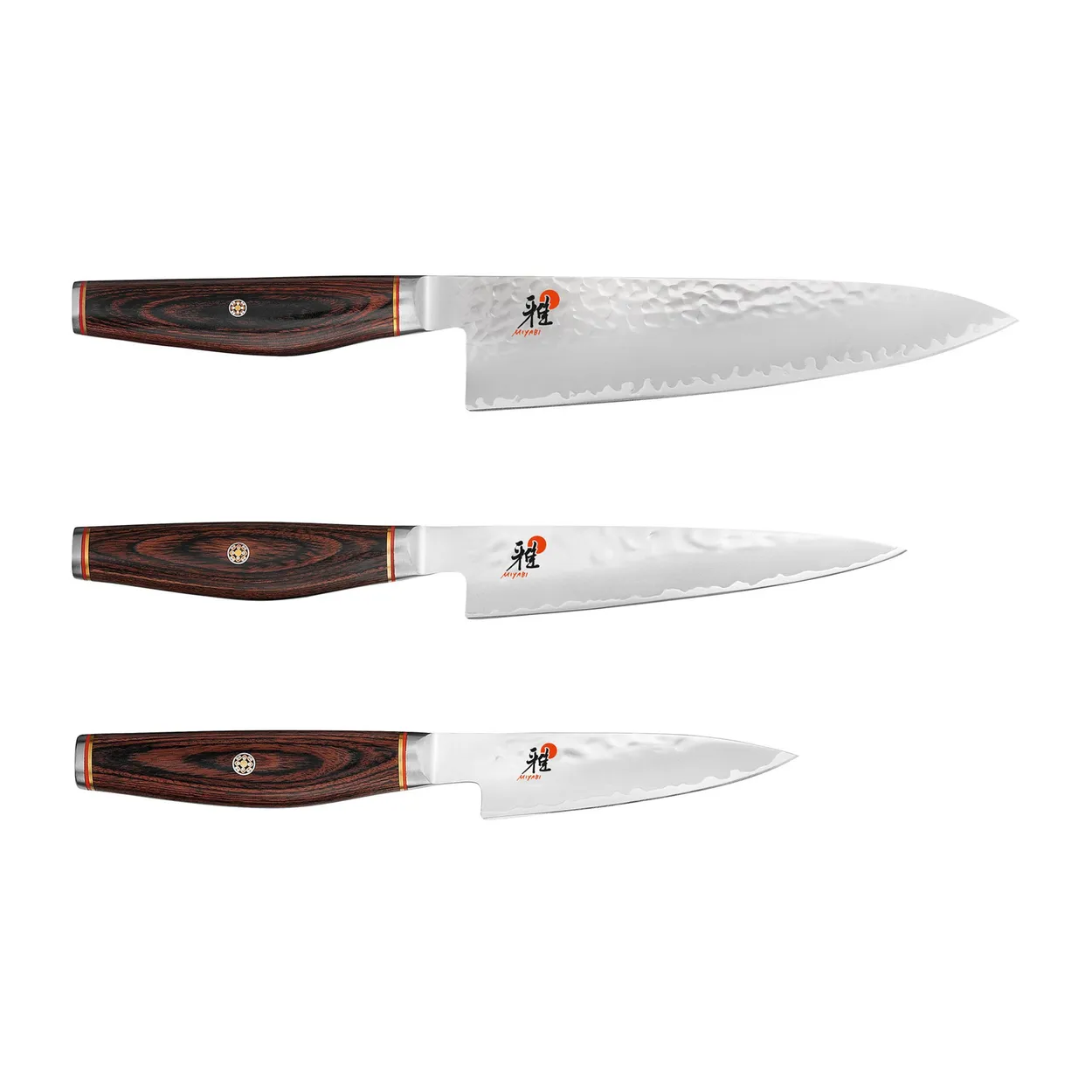 Miyabi Artisan 6000MCT knife set 3 pieces Wood | Scandinavian Design | Knife sets | Brown