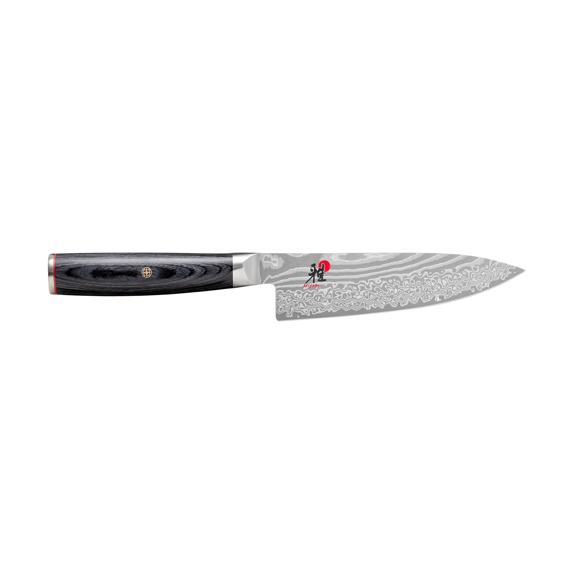 Raw 5000FCD chef knife gyutoh 16 cm, Damascus-black Miyabi