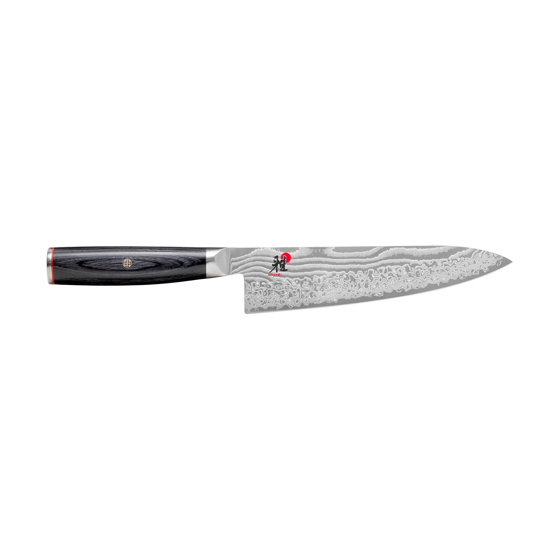 Raw 5000FCD chef knife gyutoh 20 cm, Damascus-black Miyabi