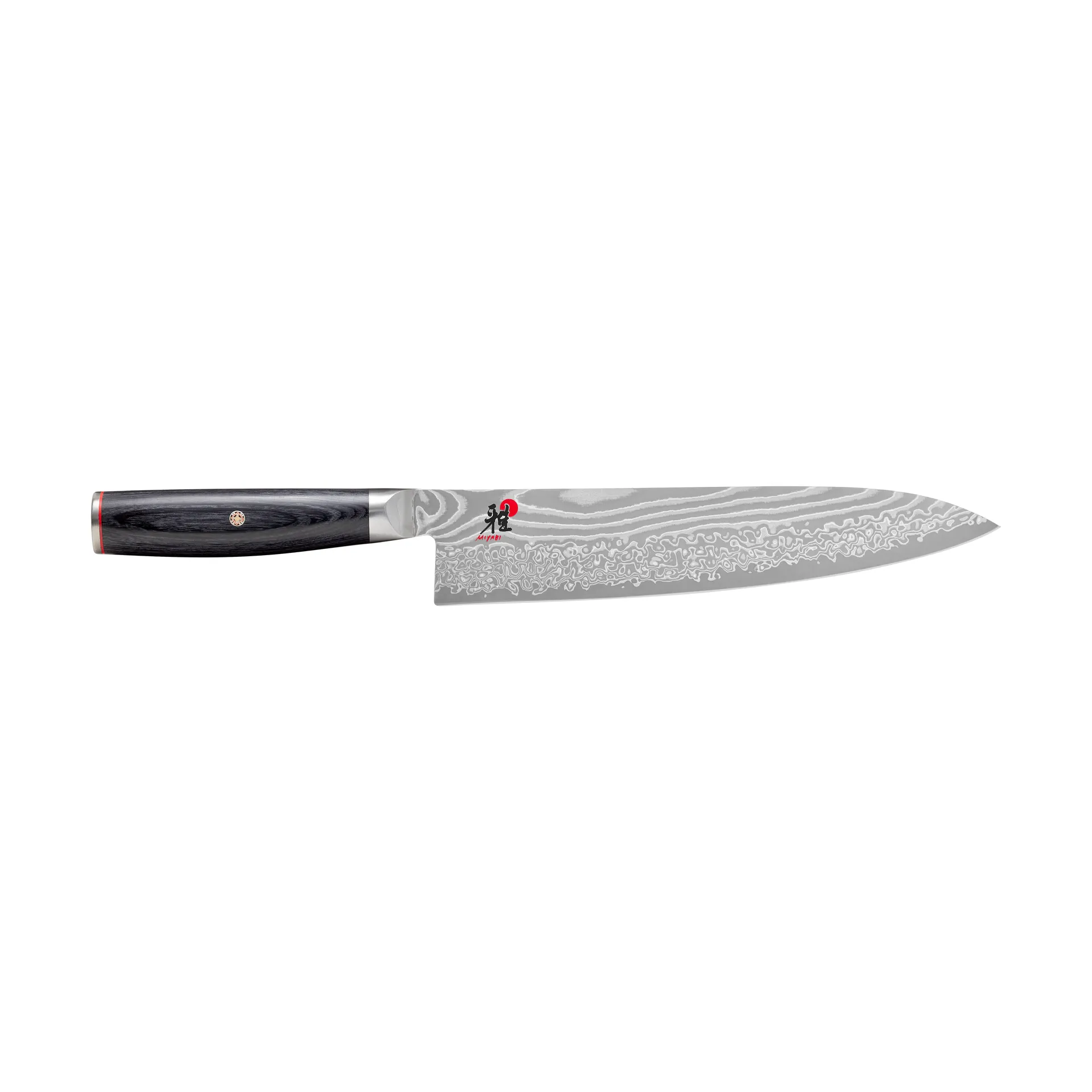 Raw 5000FCD chef knife gyutoh 24 cm, Damascus-black Miyabi