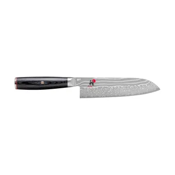 Raw 5000FCD santoku knife 18 cm - Damascus-black - Miyabi