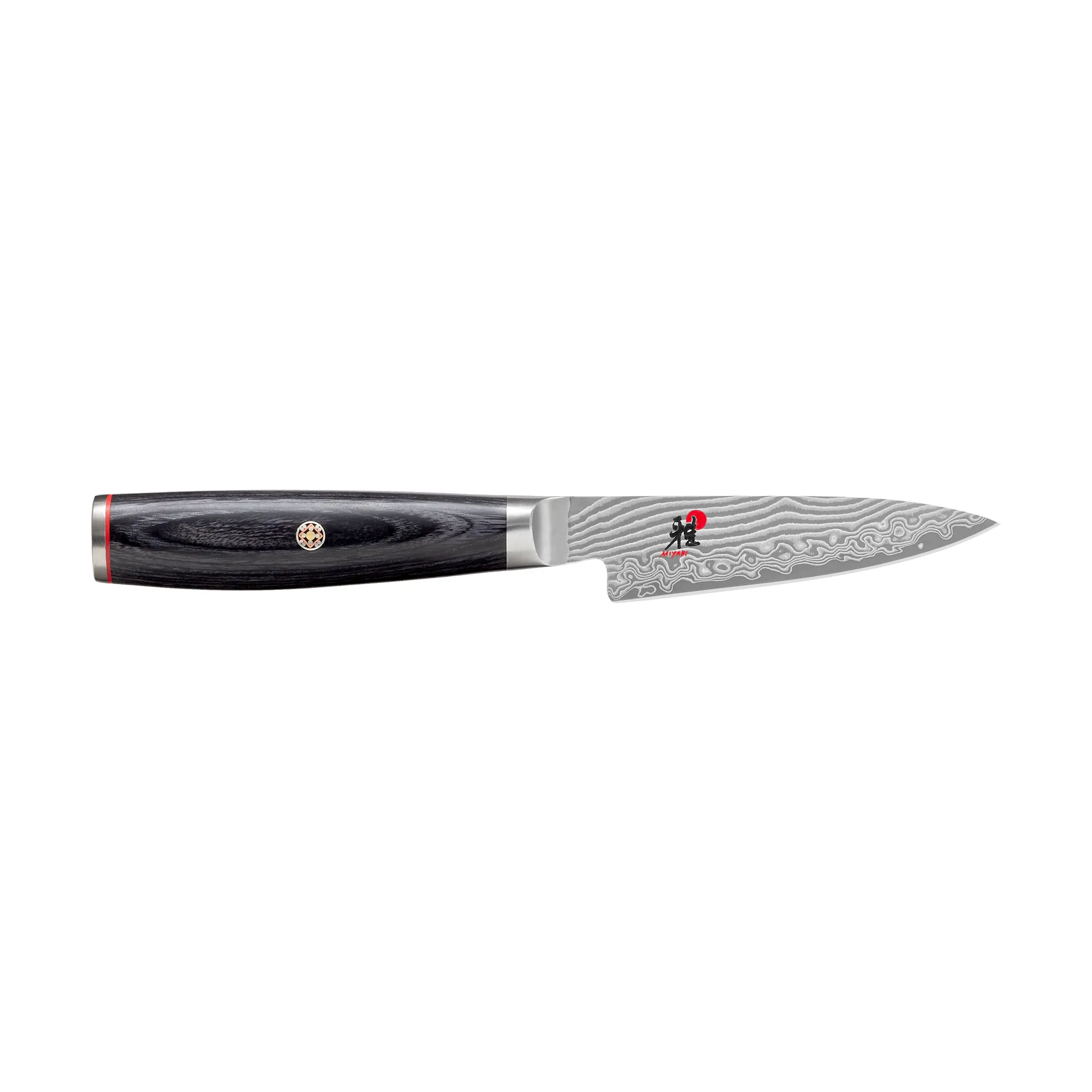 Raw 5000FCD shotoh paring knife 9 cm, Damascus-black Miyabi