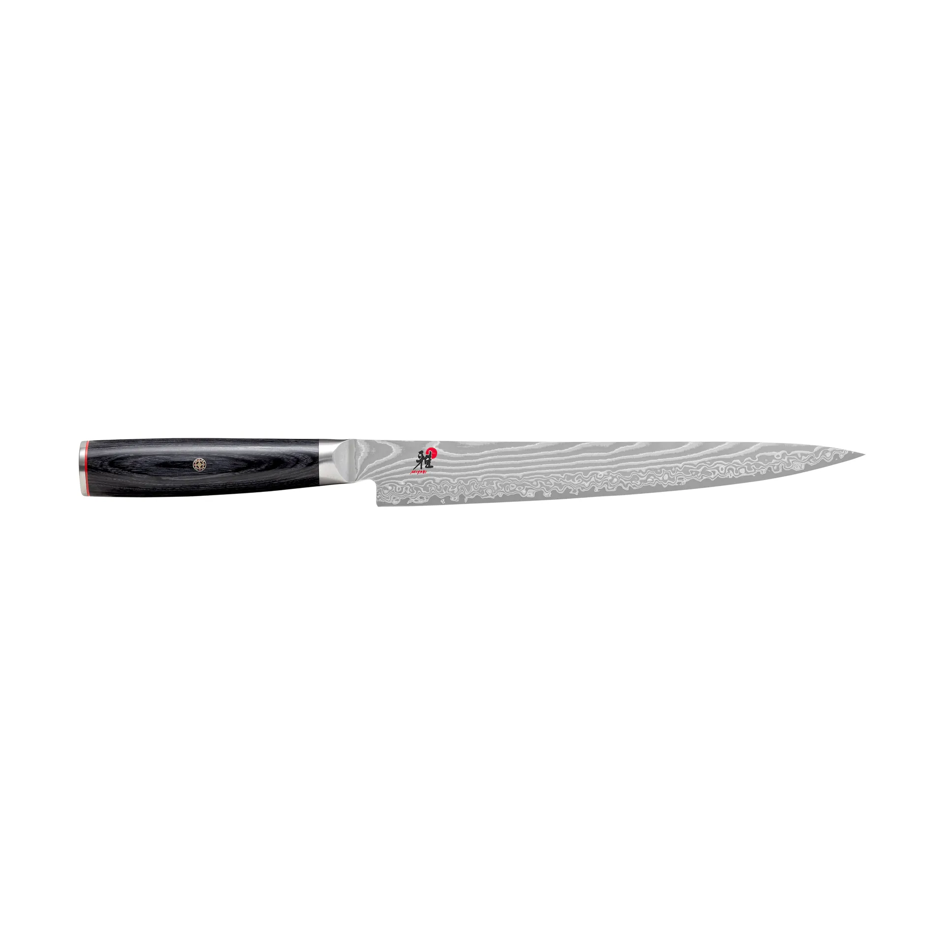 Raw 5000FCD sujihiki fillet knife 24 cm, Damaskus-black Miyabi